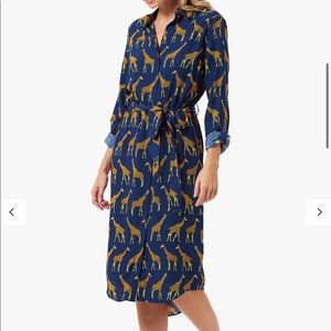 Sugarhill Brighton Giraffe Shirt MIDI Dress